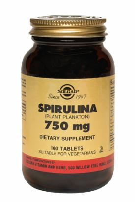 Espirulina 750 mg tabletas
